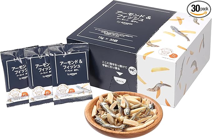 by Amazon 小魚アーモンド 15g×30袋 個包装(Happy Belly)