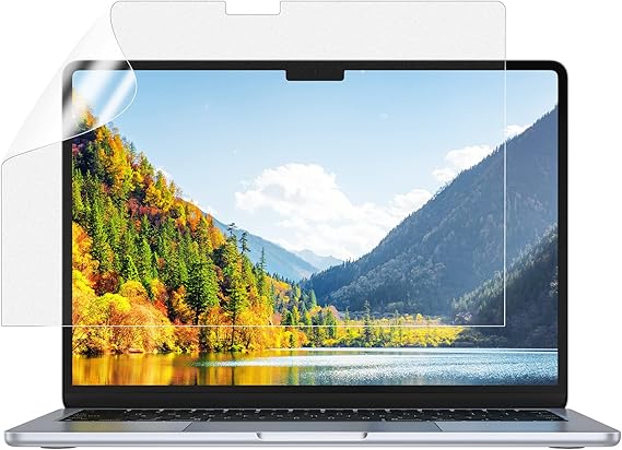 NIMASO アンチグレア フィルム MacBook Air 13.6インチ 2025 M4 / 2024 M3 / 2022 M2 チップ 対応 マックブックエアー 13インチ 液晶 保護フィルム マットタイプ 反射低減 指紋防止 NNB22F485
