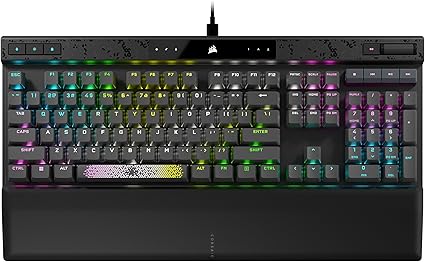 CORSAIR K70 MAX RGB 磁気メカニカルゲーミングキーボード ラピッドトリガー機能 ストローク調整可 自社独自開発MGX スイッチ採用 脱着式Type-Cケーブル/専用メディアコントロール AXON機能・アルミニウムフレーム形状記憶フォームパームレスト付き CH-910961G-JP