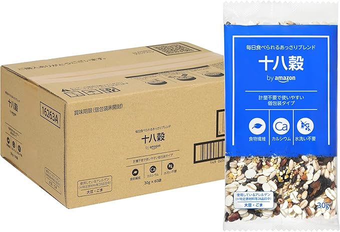by Amazon 十八穀 30g×60袋 個包装 雑穀米 はくばく (Happy Belly)