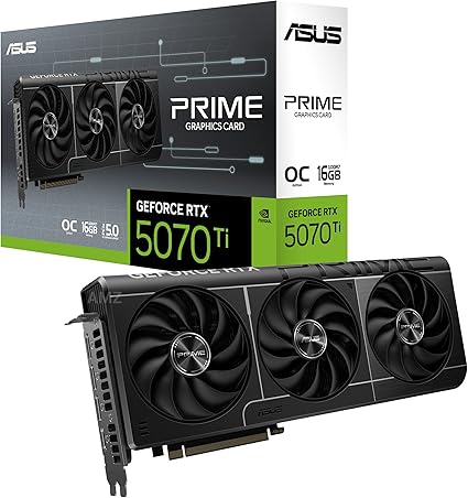 ASUS NVIDIA GeForce RTX 5070Ti ビデオカード 16GB GDDR7 PCI Express 5.0 / PRIME-RTX5070TI-O16G 国内正規代理店品