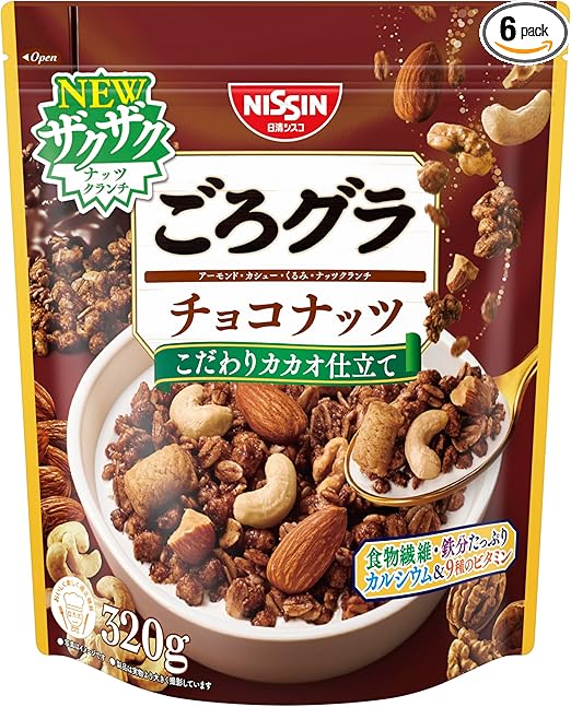 日清シスコ ごろグラ チョコナッツ 320g×6袋