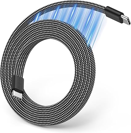 Magtame USB-Cケーブル フラット平形 自動巻き取り タイプcケーブル 60W急速充電Type-Cケーブル スパイラルケーブル usb-c usb-cケーブル データ転送 iPhone15/16/MacBook/iPad/Xperia/Galaxy等対応 (1M-ブラック)