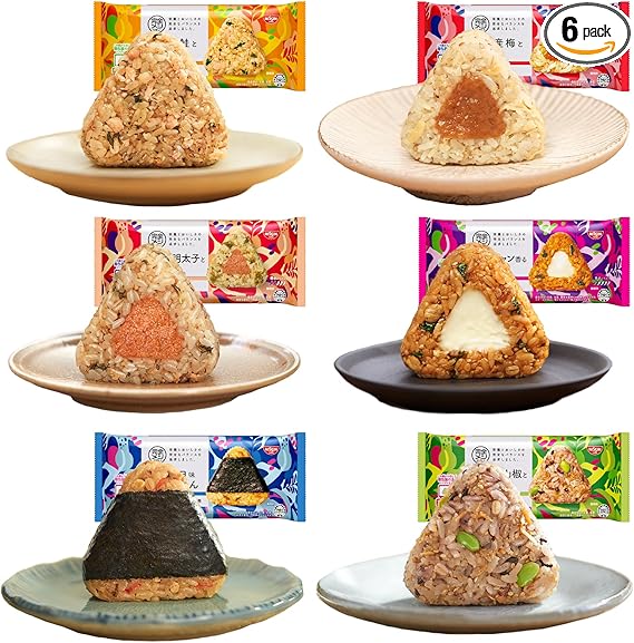 冷凍 完全メシ DELI 日清食品 おにぎり 冷凍おにぎり 6種お試しセット ほぐし鮭と大葉 紀州産梅と蒸し鶏 ツナマヨ味 五目ごはん ピリ辛明太子と高菜 ちりめん山椒と枝豆 コチュジャン香るビビンバ風 各1袋(3個入)× 6種