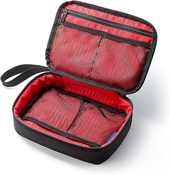 サンワダイレクト ガジェットポーチ 旅行 出張 便利グッズ 収納ポーチ ブラック 200-BAGIN005BK