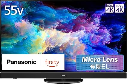 パナソニック 55V型 有機EL テレビ 4K TV-55Z95A VIERA FireTV搭載 ラインアレイスピーカー・イネーブルドスピーカー・ワイドスピーカー搭載 マイクロレンズ有機ELパネル搭載 2024年フラグシップモデル