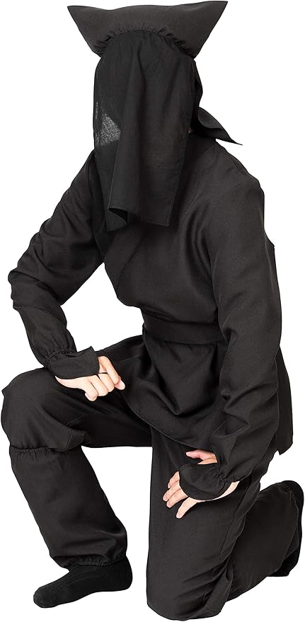 クリアストーン(Clearstone) MENコス コスプレ ハロウィン 黒子 ユニセックス 2L ブラック