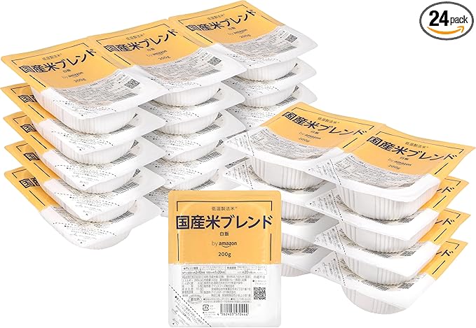by Amazon パックご飯 国産米 100% 200g×24個 低温製法米
