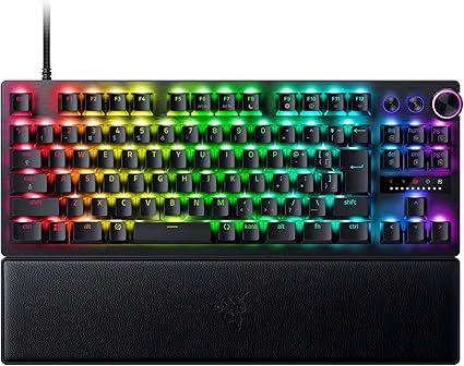 ラピッドトリガー 搭載 Razer レイザー Huntsman V3 Pro Tenkeyless JP 調整可能なアクチュエーション搭載のアナログ ゲーミングキーボード オプティカルスイッチ 押下圧 40G リストレスト付属 日本語配列 ハンツマン ブイスリー プロ テンキーレス ジェイピー【日本正規代理店保証品】