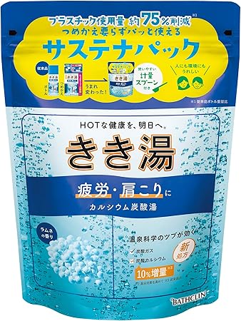 きき湯【薬用入浴剤】カルシウム炭酸湯 ラムネの香り 360g(約12回分) バスクリン 炭酸入浴剤