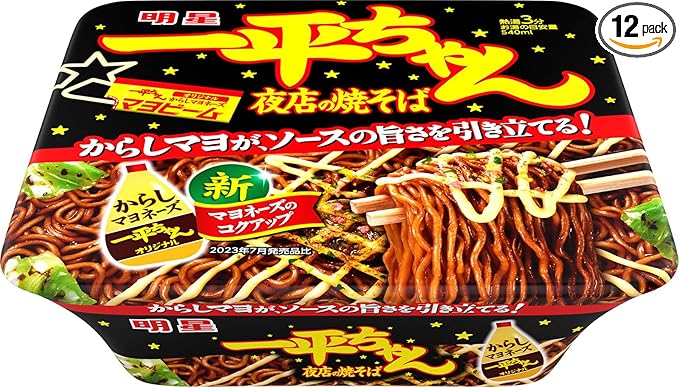 明星 一平ちゃん夜店の焼そば 135g×12